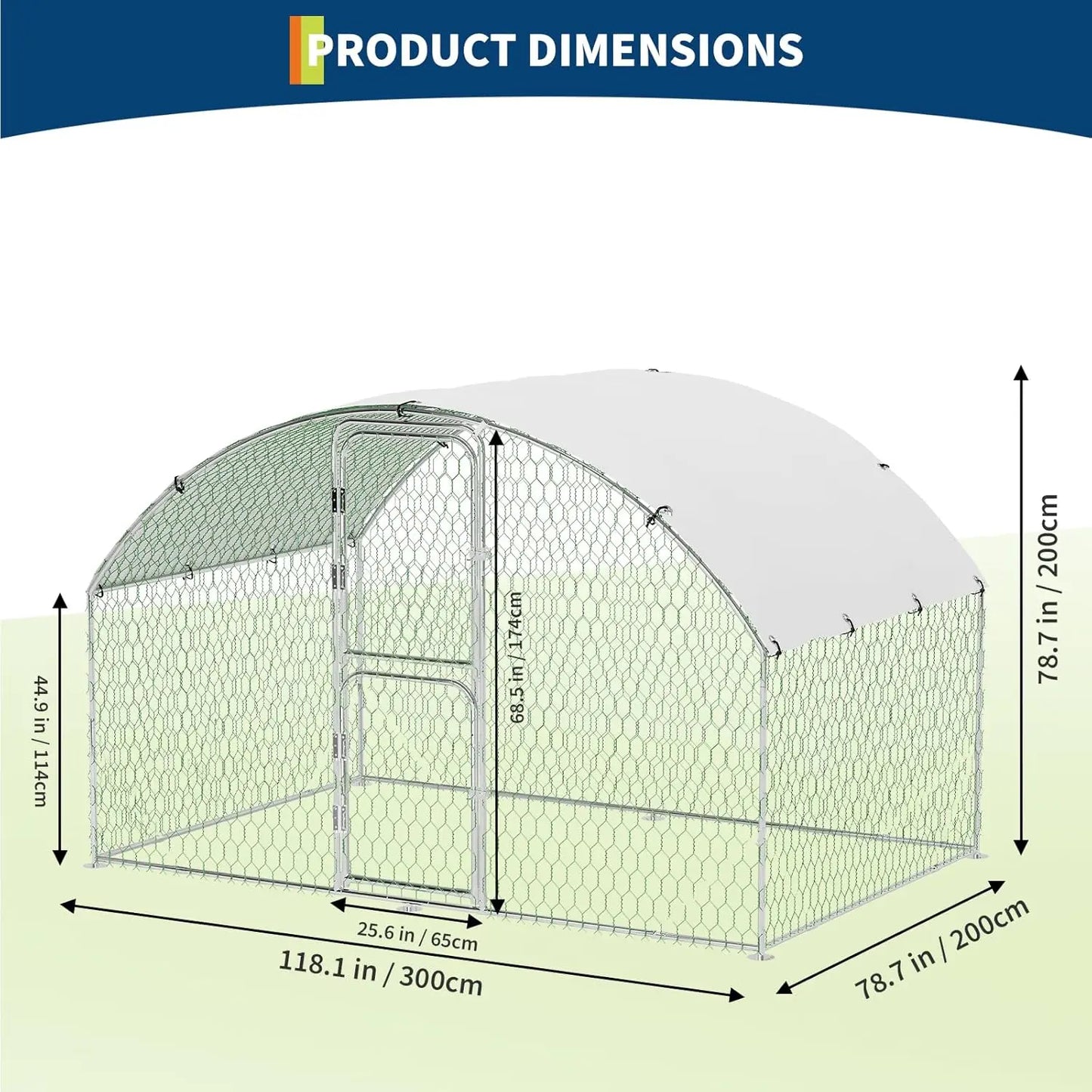 Large Metal Chicken Coop