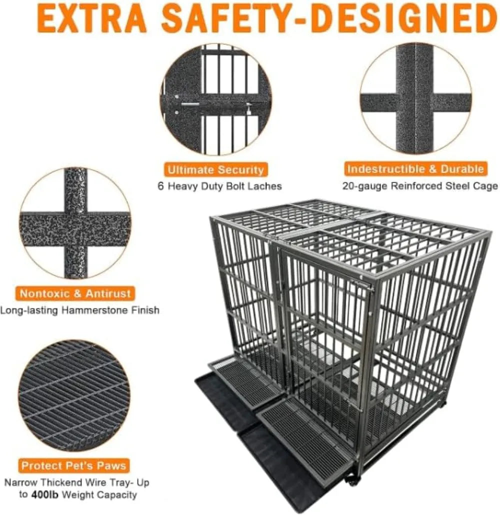 54 inch Heavy Duty Indestructible Dog Crate