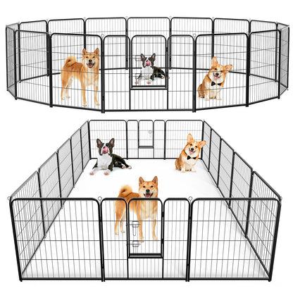 Dog Playpen Fence Metal 24 Inch to 32 Inch