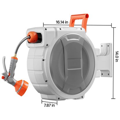 Garden Hose Reel Retractable Wall Mounted 3/4 IN