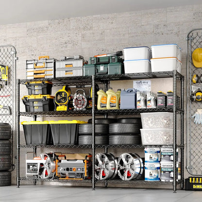 Heavy Duty Metal Shelving Unit 4-Tie