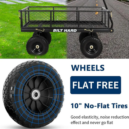 Steel Cart BILT HARD 400 lbs 10" Flat Free Tires