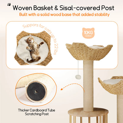 Cat Tree Tower Condo Furniture with Dangling Ball