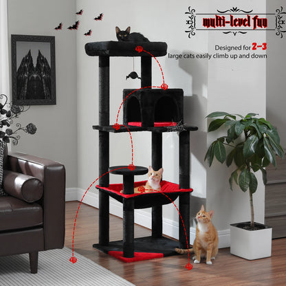 Gothic Cat Tree Tower for Indoor Cats