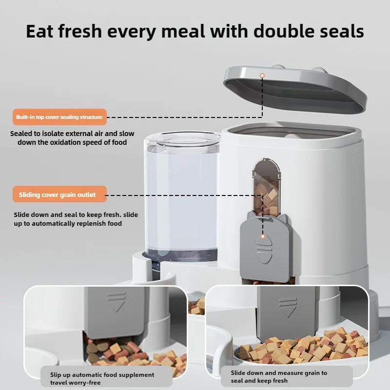 Cat /Dog Bowl Automatic Feeder/Water Dispenser