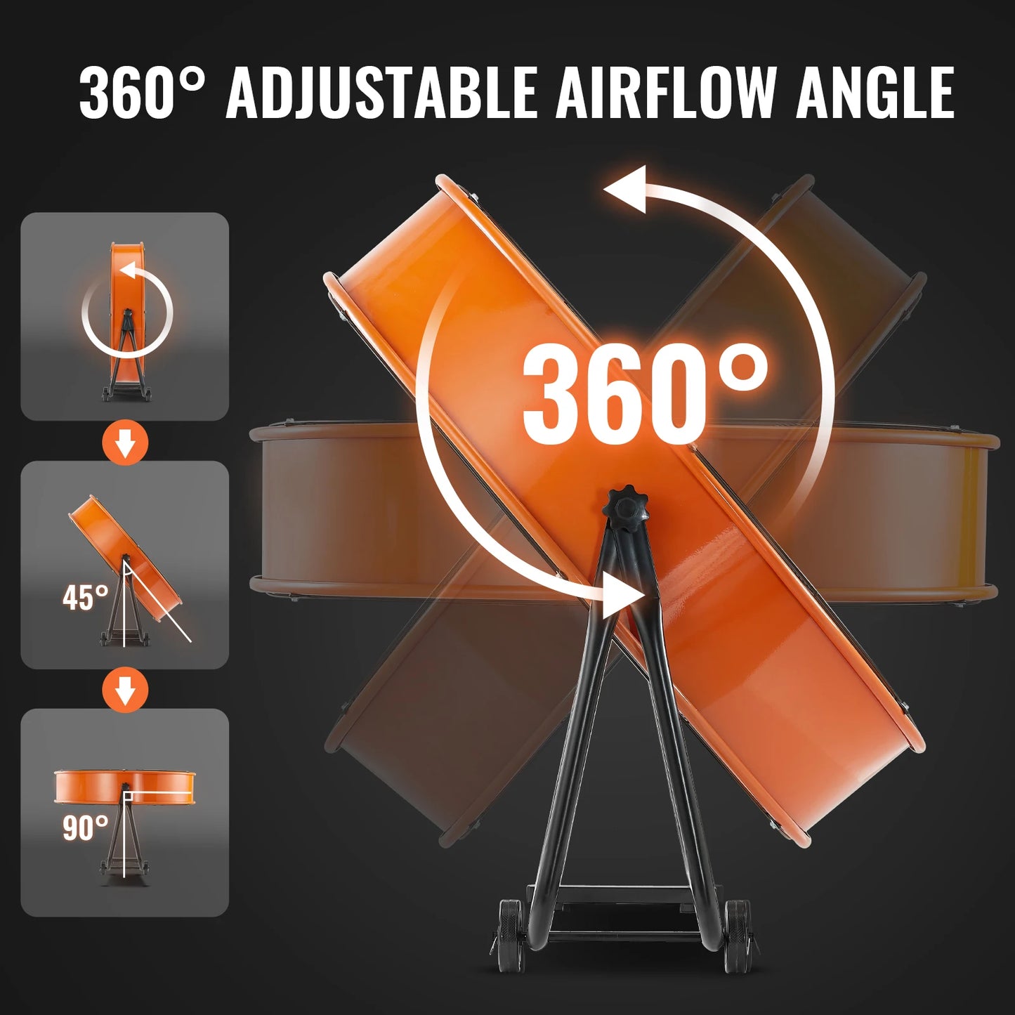 Drum Fan 24-Inch-High Velocity Shop Fan