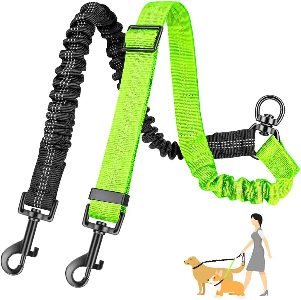 1.6ft Long Dual Dog Leash Attachment - Double Leashes