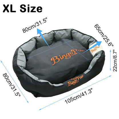 XXL XL Large Orthopedic Sofa Dog Bed Waterproof Pet Mat Kennel Pet Puppy Basket Washable Removable Cushion
