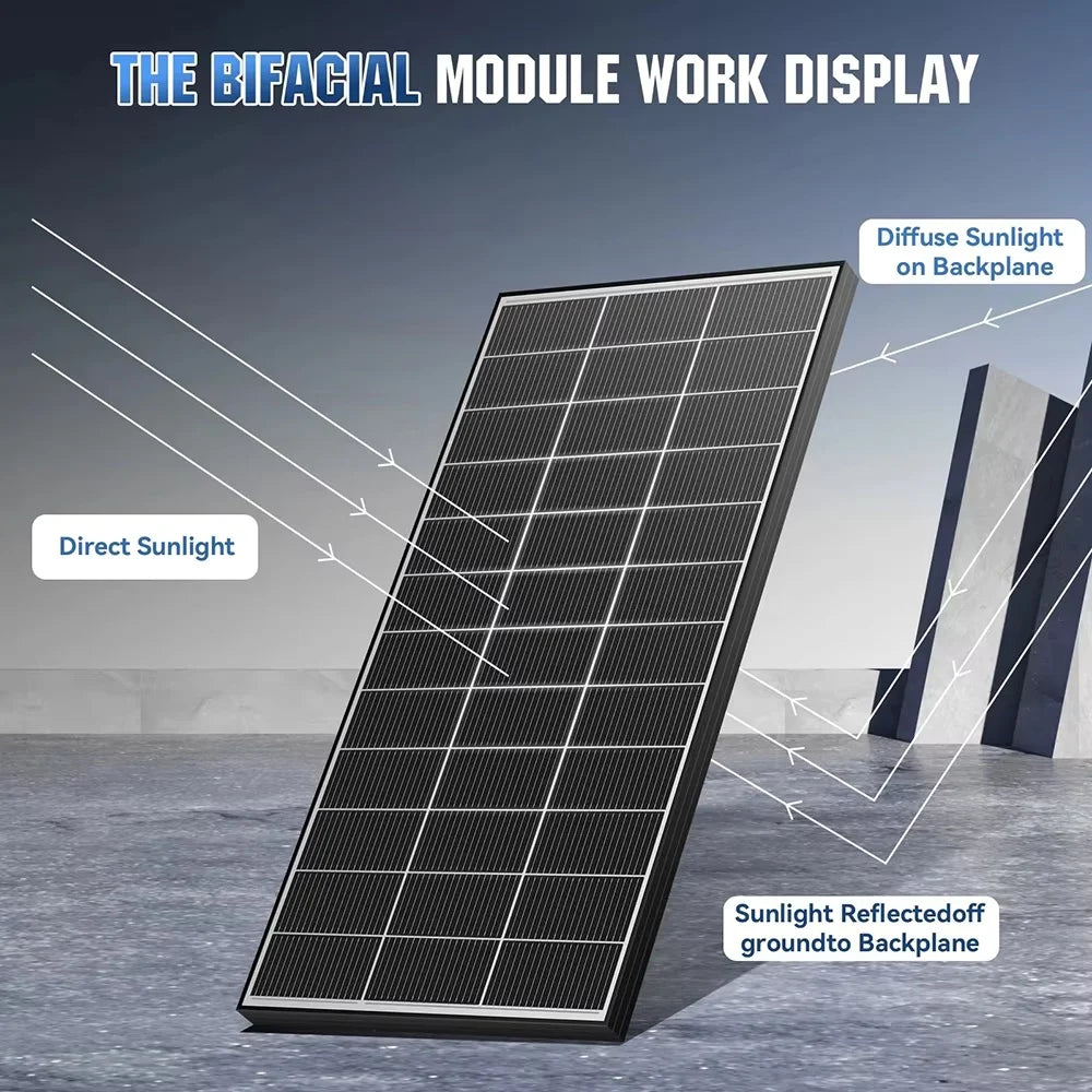 200W/400W/800W Bifacial Solar Panel
