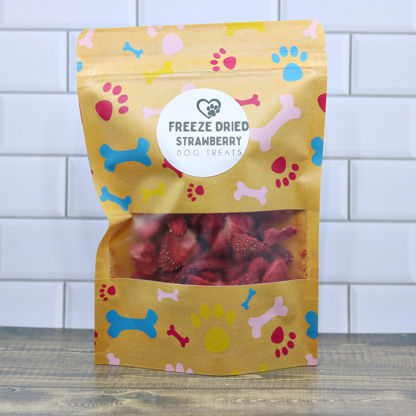 Freeze Dried Strawberry Dog Treats – Natural, Single Ingredient Healthy Pet Snacks