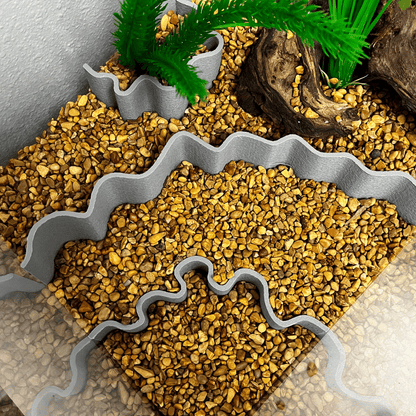 Aquarium or Terrarium Substrate Cliffs Combo Pack | Separate Substrate Layers in Aquariums or Terrariums to Create Cliffs & Depth