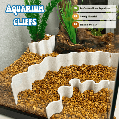 Aquarium or Terrarium Substrate Cliffs Combo Pack | Separate Substrate Layers in Aquariums or Terrariums to Create Cliffs & Depth