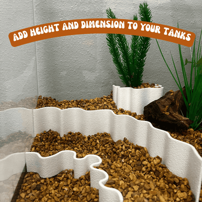 Aquarium or Terrarium Substrate Cliffs Combo Pack | Separate Substrate Layers in Aquariums or Terrariums to Create Cliffs & Depth