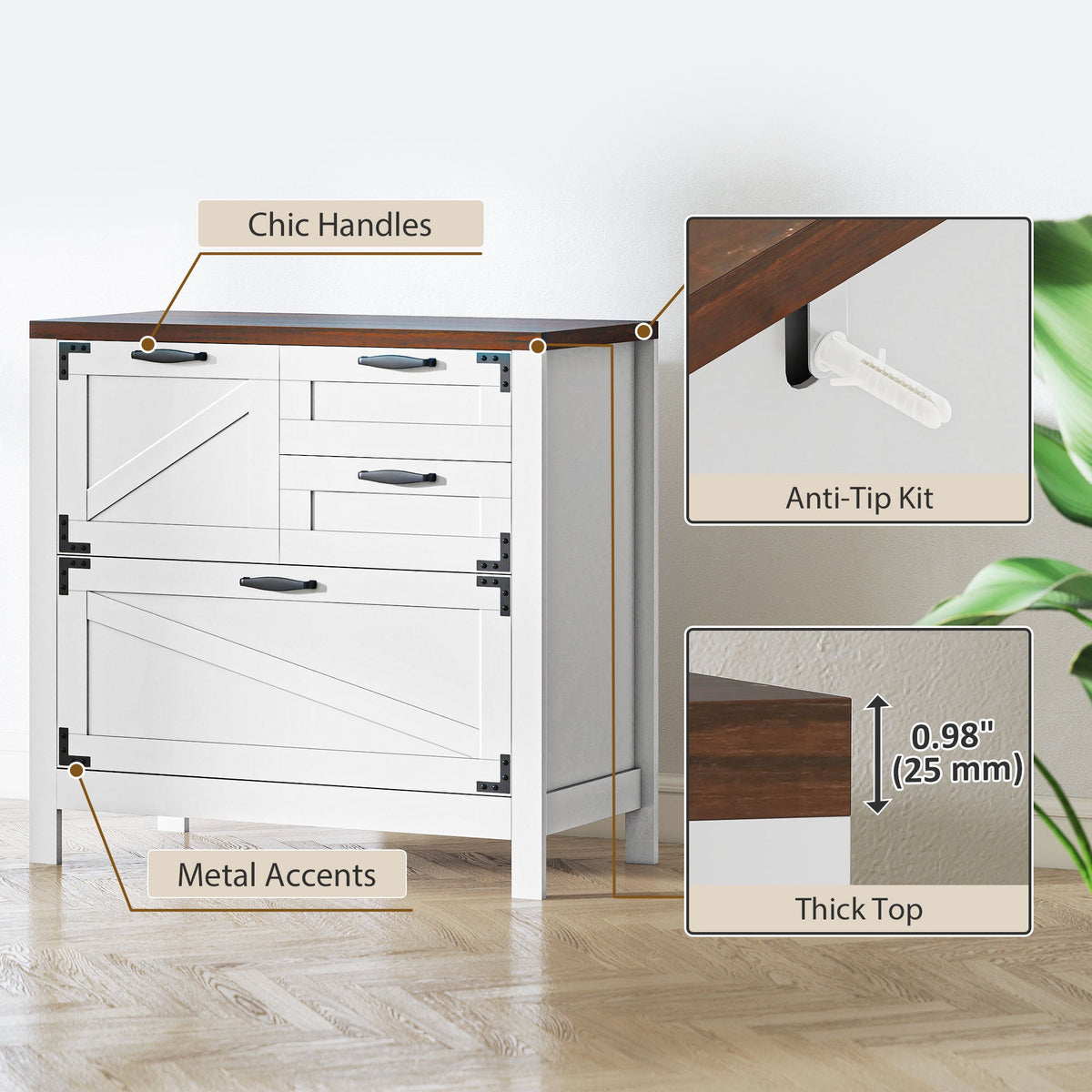Farmhouse 4-Drawer Habitat Stand & Keeper Supply Chest