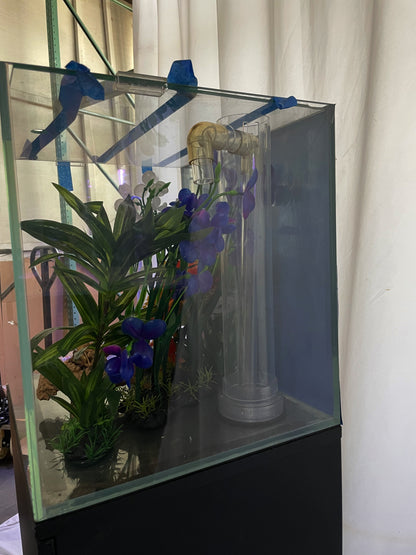 ULTRA CLEAR GLASS - 18 gallon cube fish tank aquarium full setup w/ filtration