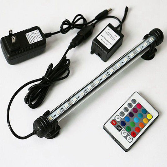 Aquarium Waterproof Lighting Rainbow Color Changing Small Colored Water Grass Lamp