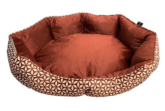 Mink Tufted Euro Cuddler Bed For Dogs & Cats