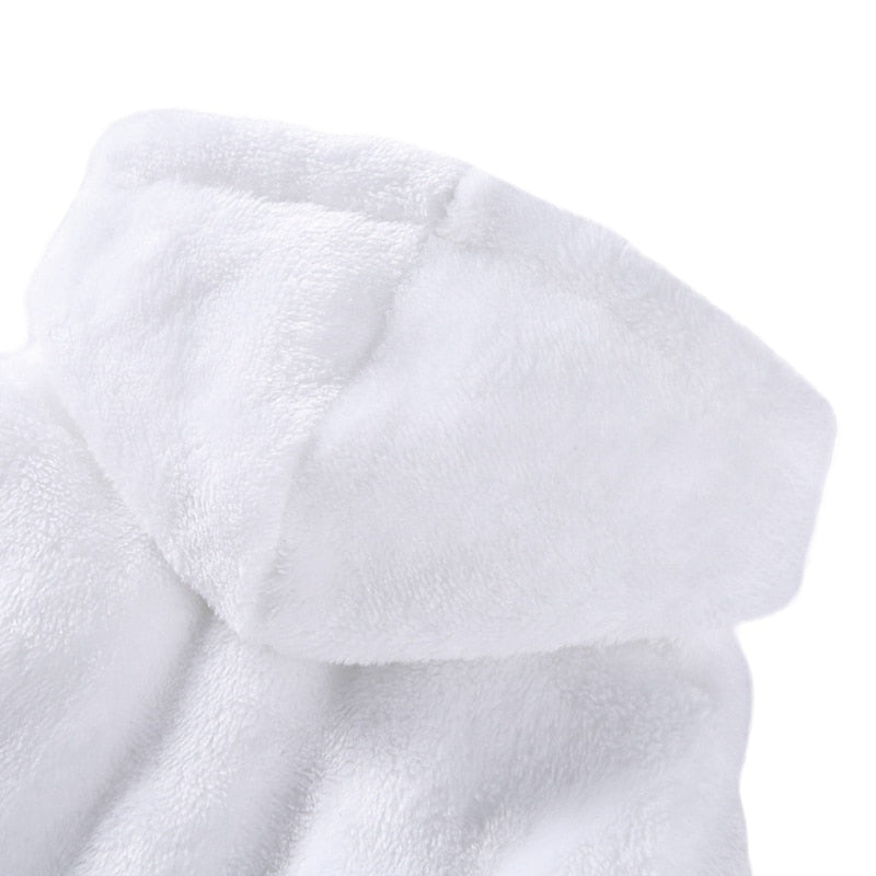 Luxury Soft Pet Dog Puppy Hooded Bathrobe